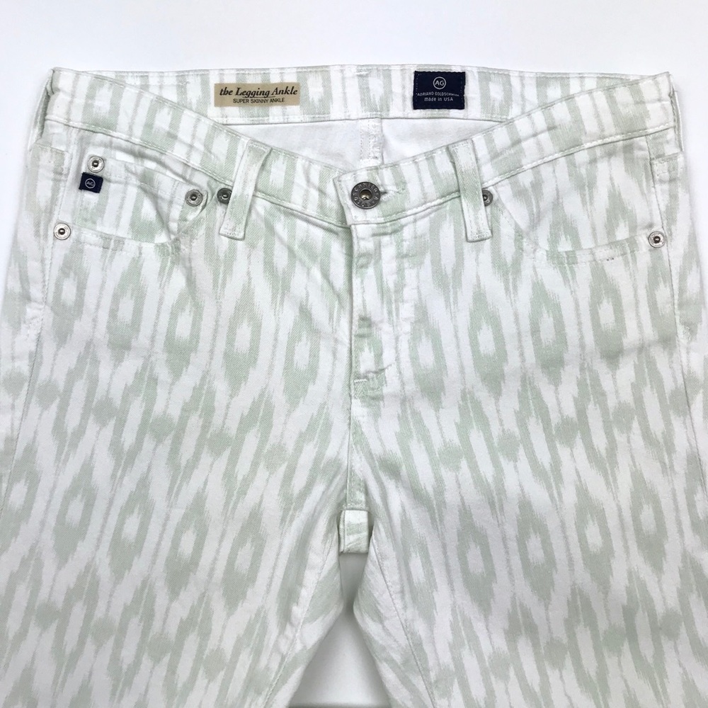 Adriano Goldschmied White Green Aztec Skinny Jean - Picture 4 of 9